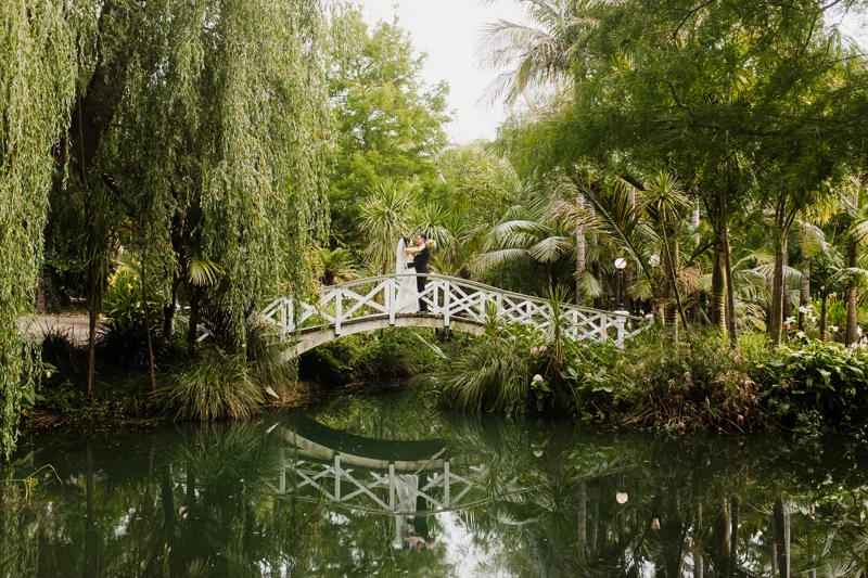 garden wedding venue auckland ceremony bridge