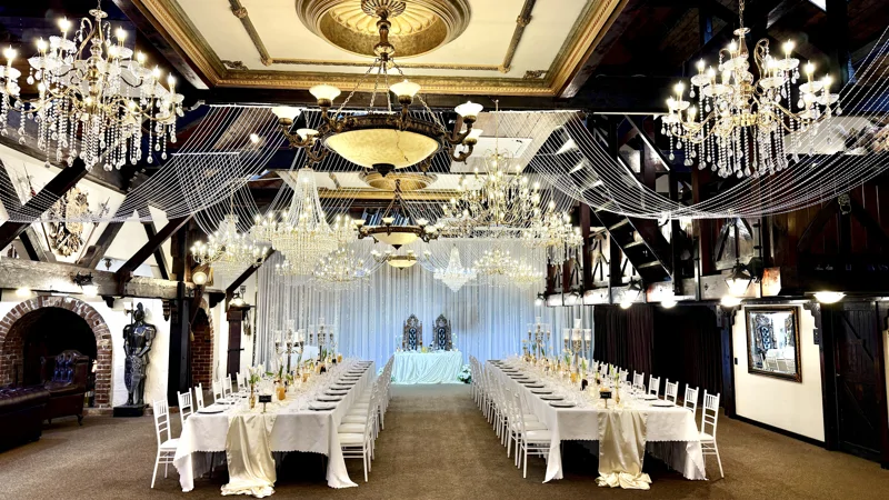 wedding venue auckland reception banquet tables