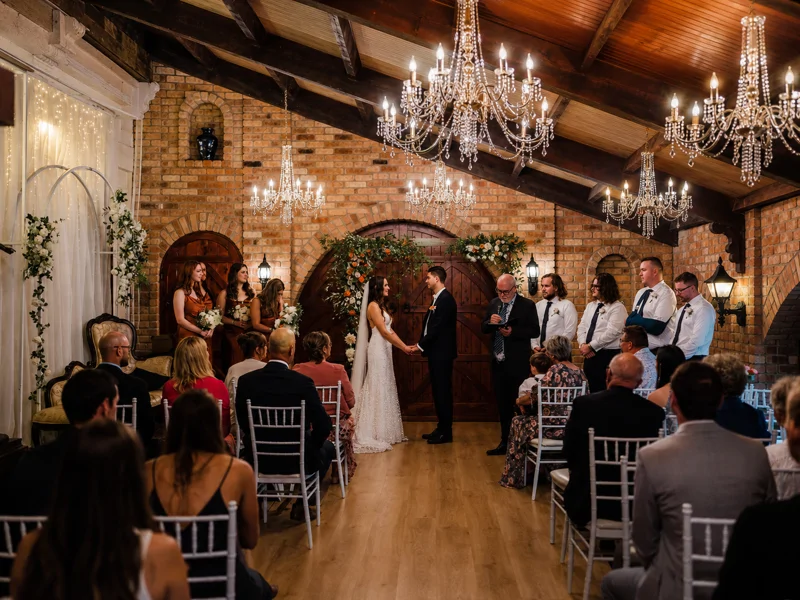wedding venues auckland indoor arch hall