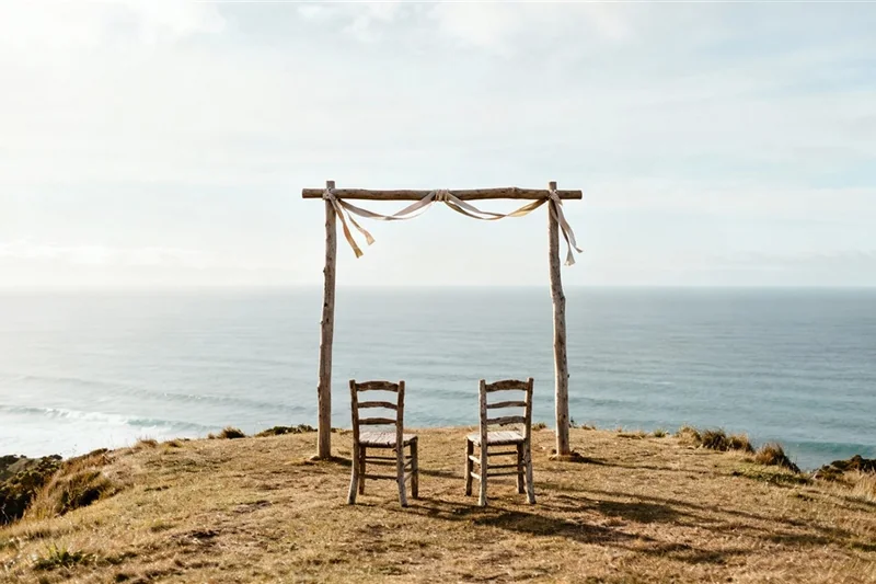 Handfasting - clifftop ceremony