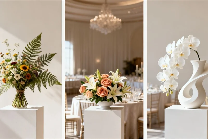 Wedding flowers for different venue styles
