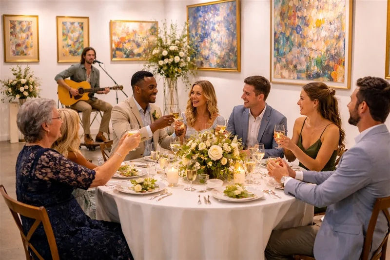 Wedding Reception - art gallery venue