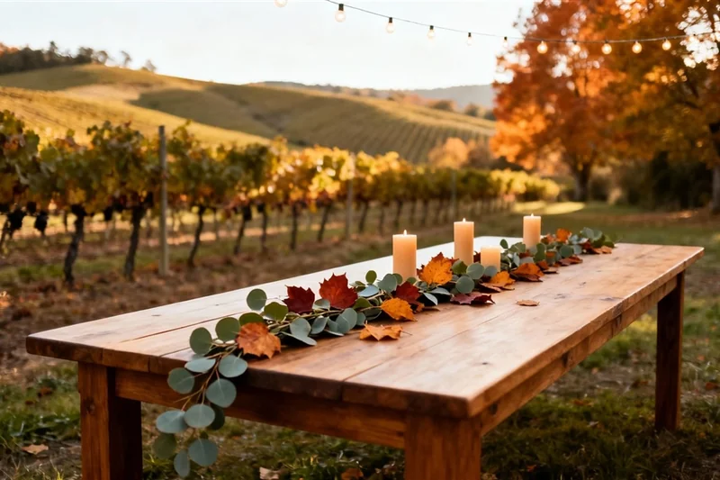 Wedding themes - autmun vineyard