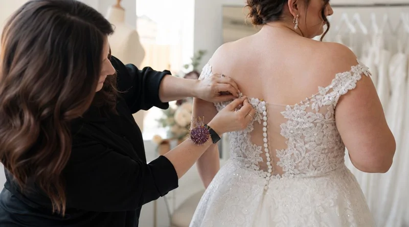 Plus Size Wedding Dress Fitting