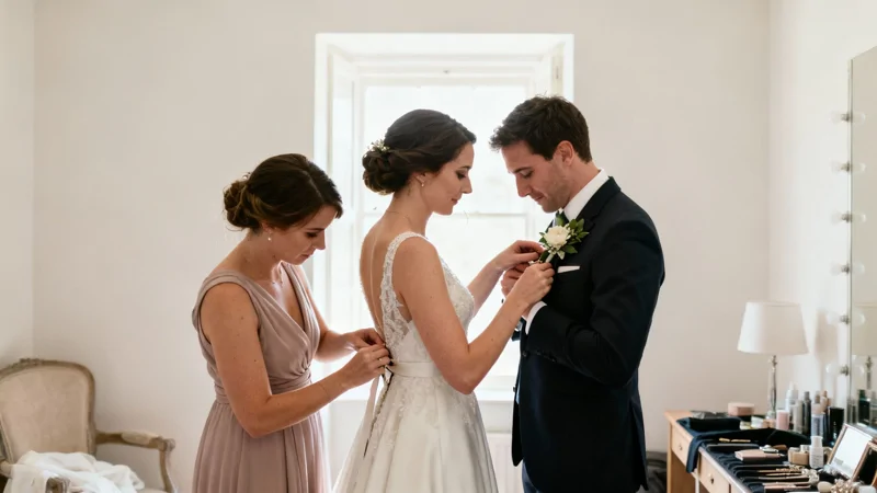 Wedding photography - getting ready